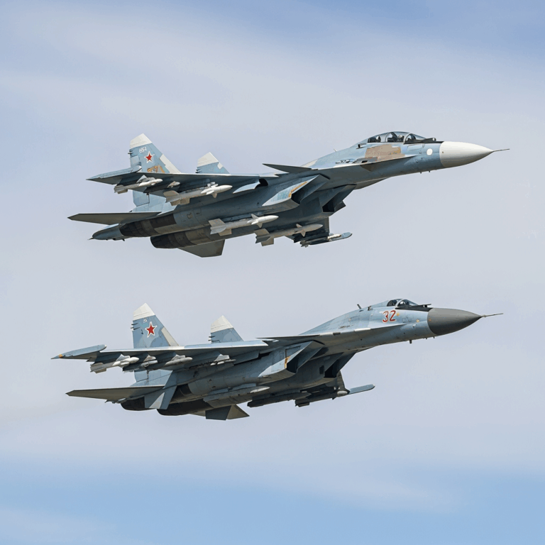 Illustration for: Su-35S and Su-34: Integrated Aerial Systems