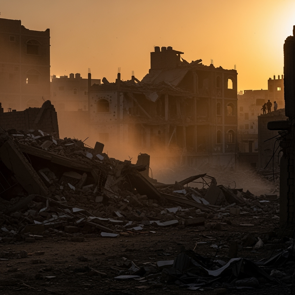 Illustration for: Israeli Airstrikes Target Sanaa