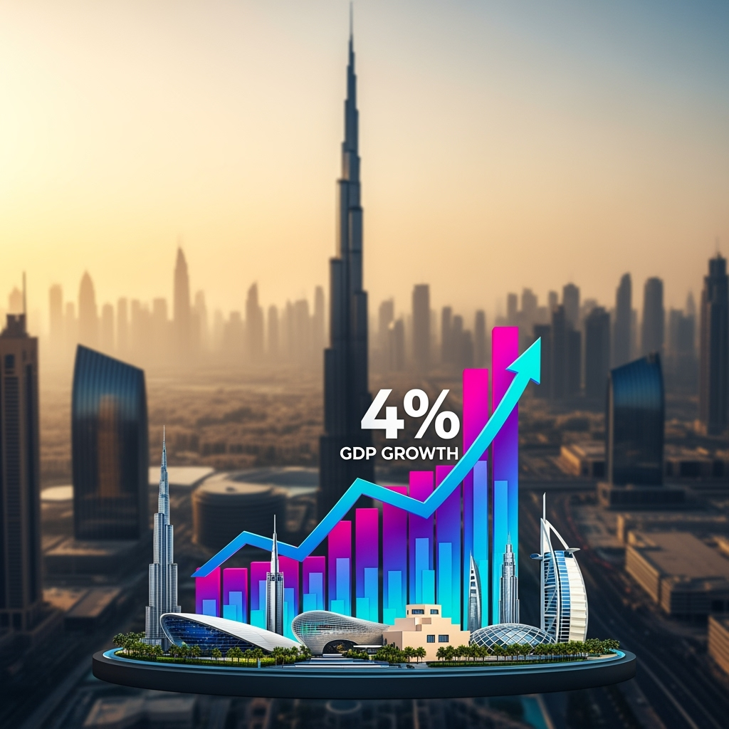 Illustration for: نمو الناتج المحلي الإجمالي لدبي بنسبة 4% في الربع الأول من 2025