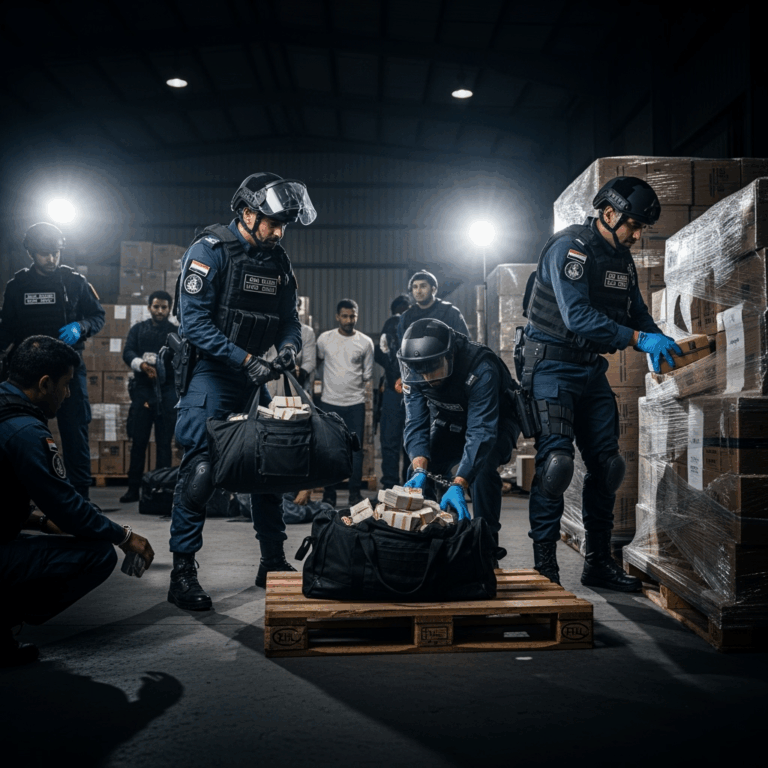 Illustration for: Abu Dhabi Police Bust Major Drug Smuggling Gang