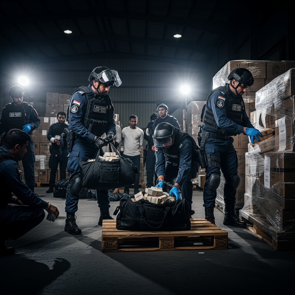 Illustration for: Abu Dhabi Police Bust Major Drug Smuggling Gang
