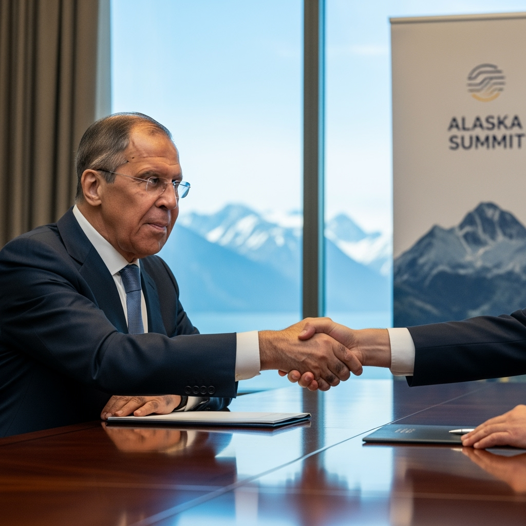 Illustration for: Alaska Summit: A Victory for Russian Diplomacy