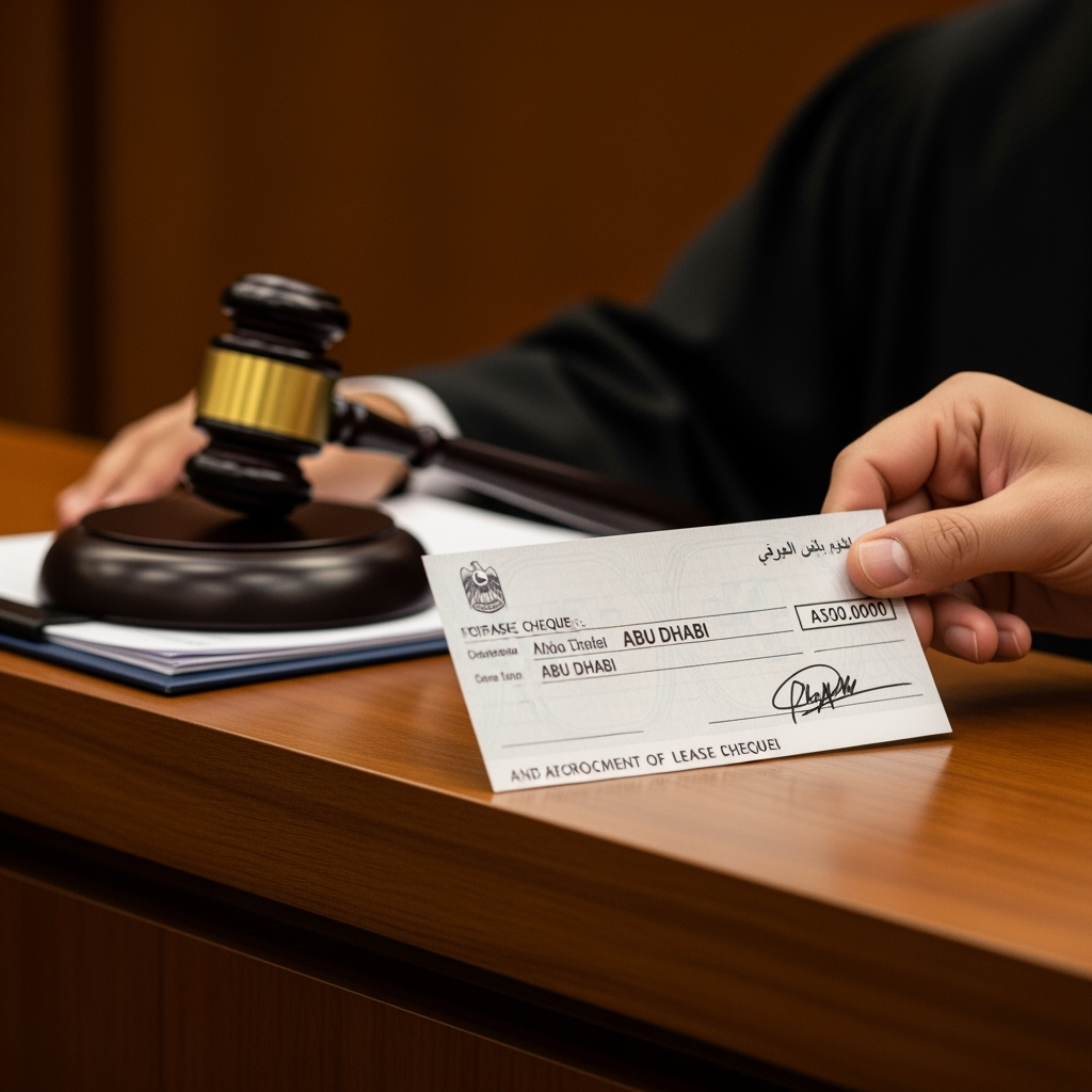 Illustration for: Court Upholds Lease Cheque Enforcement in Abu Dhabi