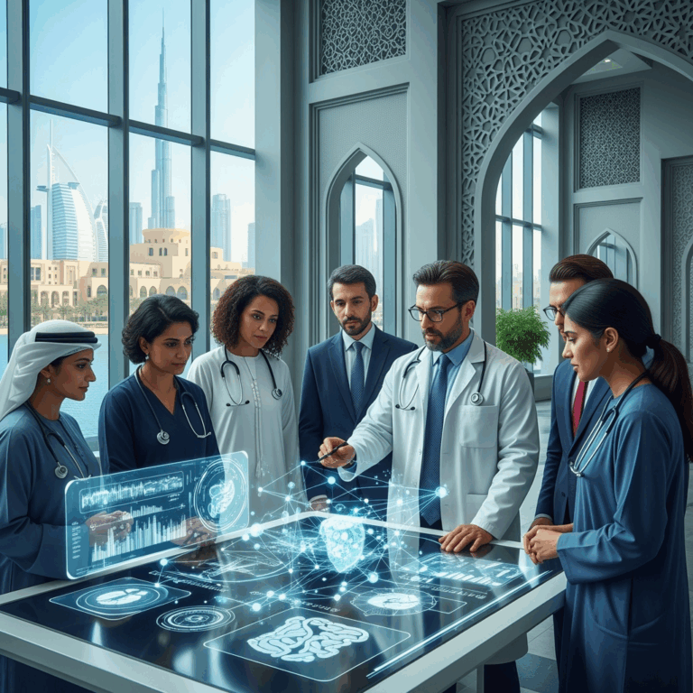 Illustration for: UAE Leads in Healthcare Innovation and Smart Hospitals