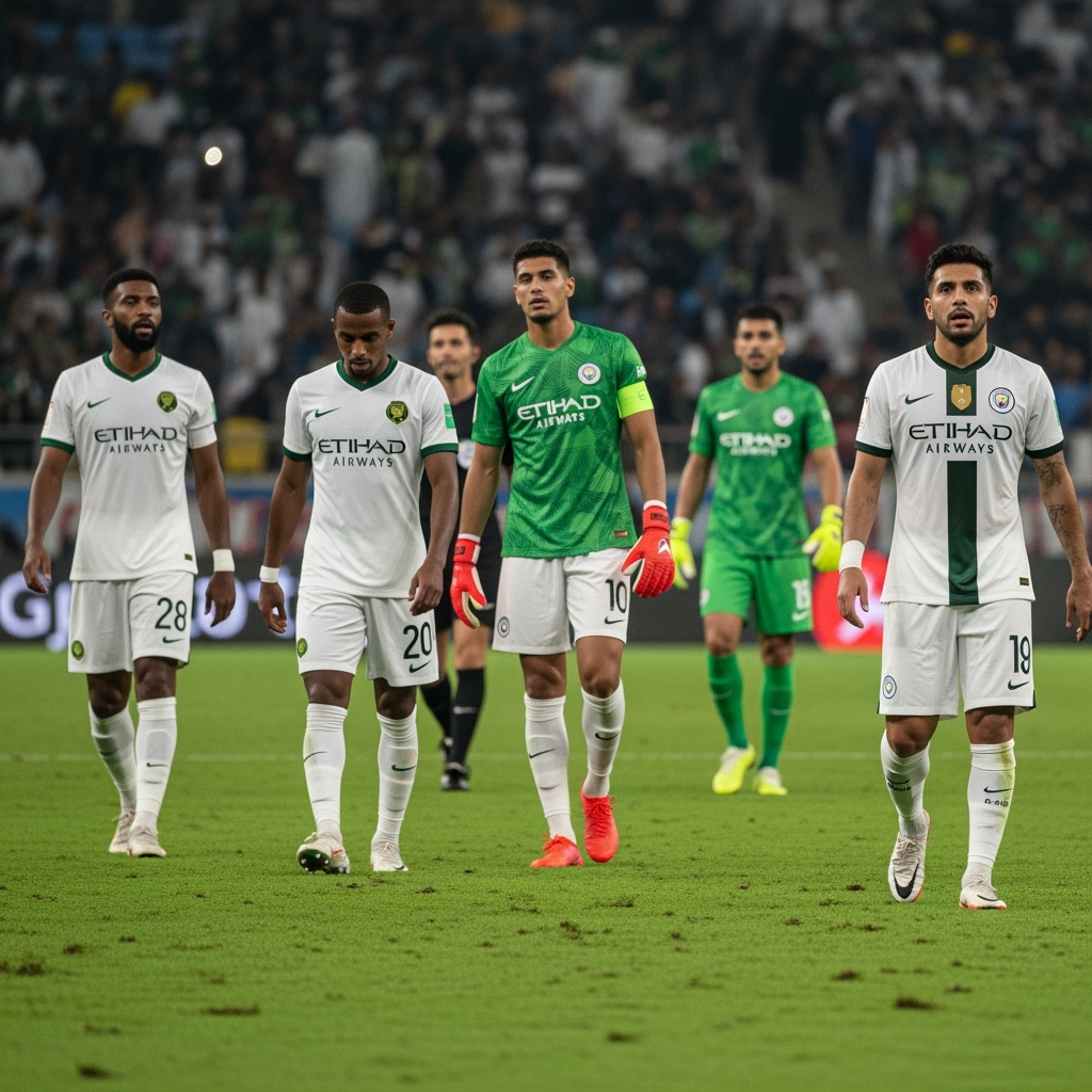 Illustration for: Al-Nassr vs Al-Ittihad Match Ends in Draw