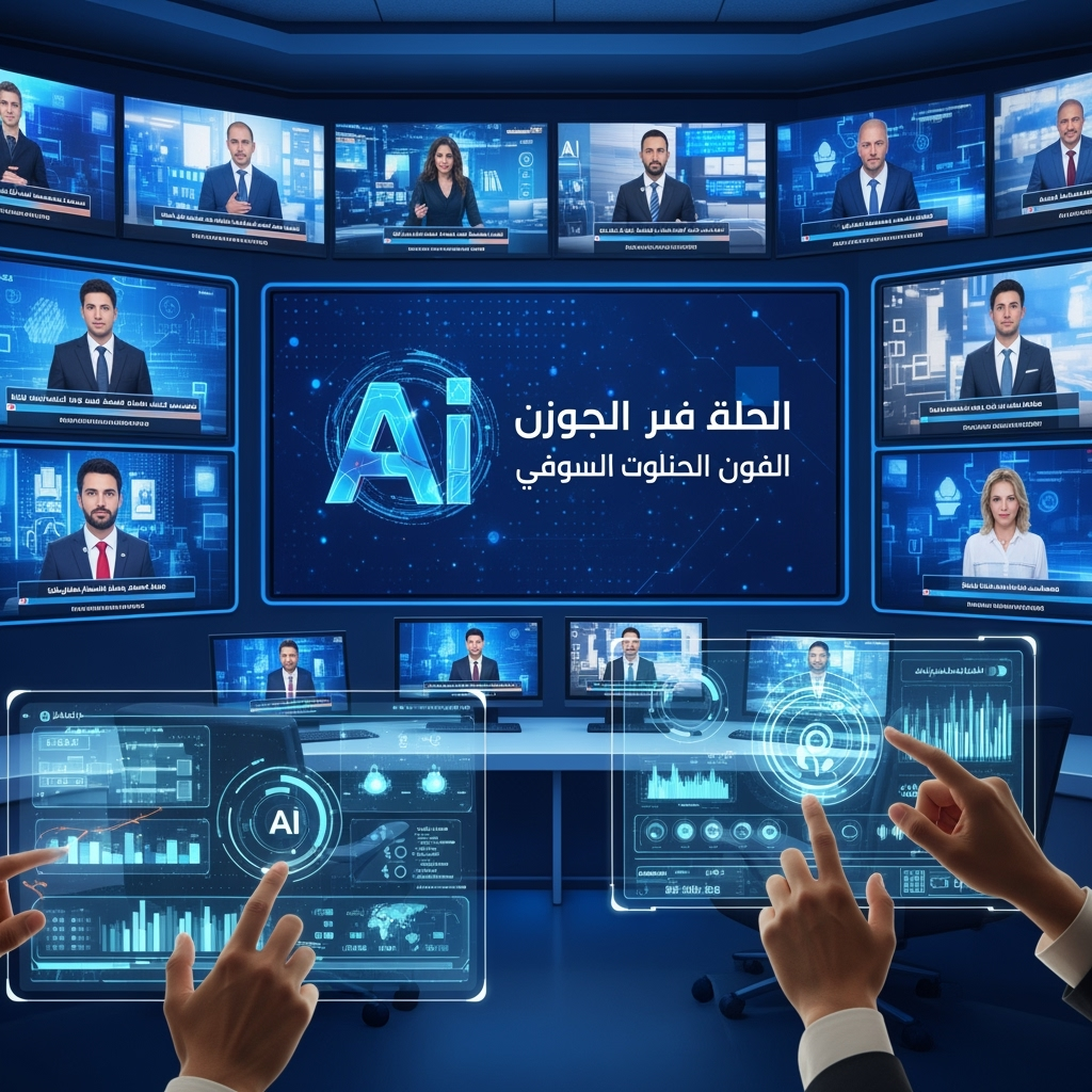 Illustration for: إطلاق أول قناة إخبارية بالذكاء الاصطناعي في العالم