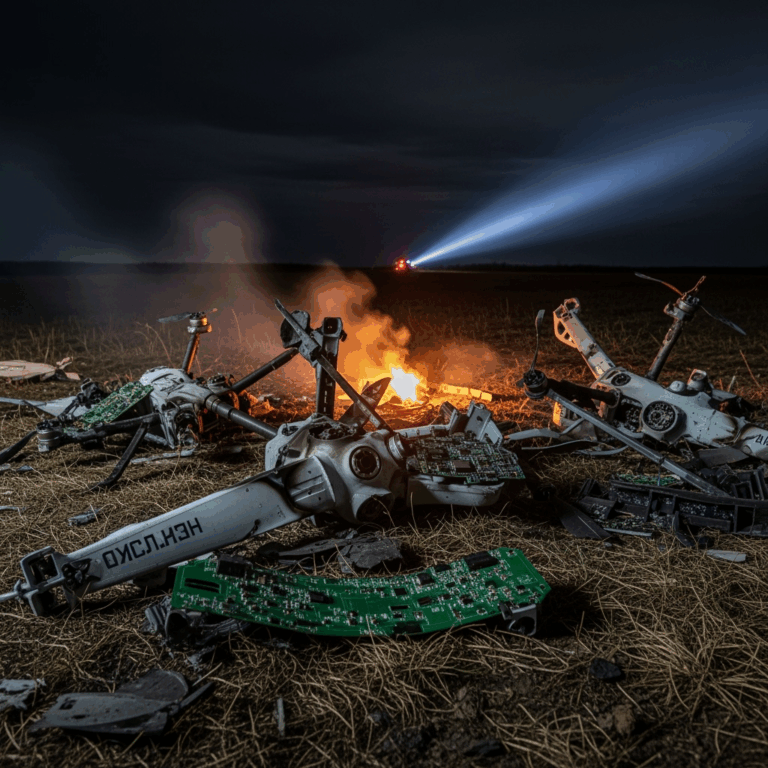 Illustration for: Russia Destroys 21 Ukrainian Drones Overnight