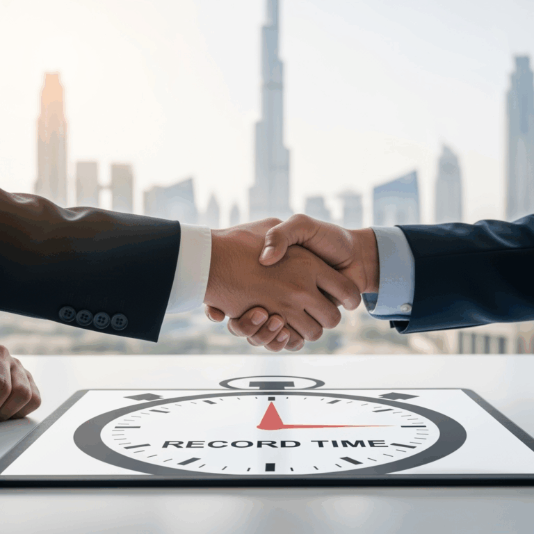 Illustration for: Dubai Rental Disputes Resolved in Record Time