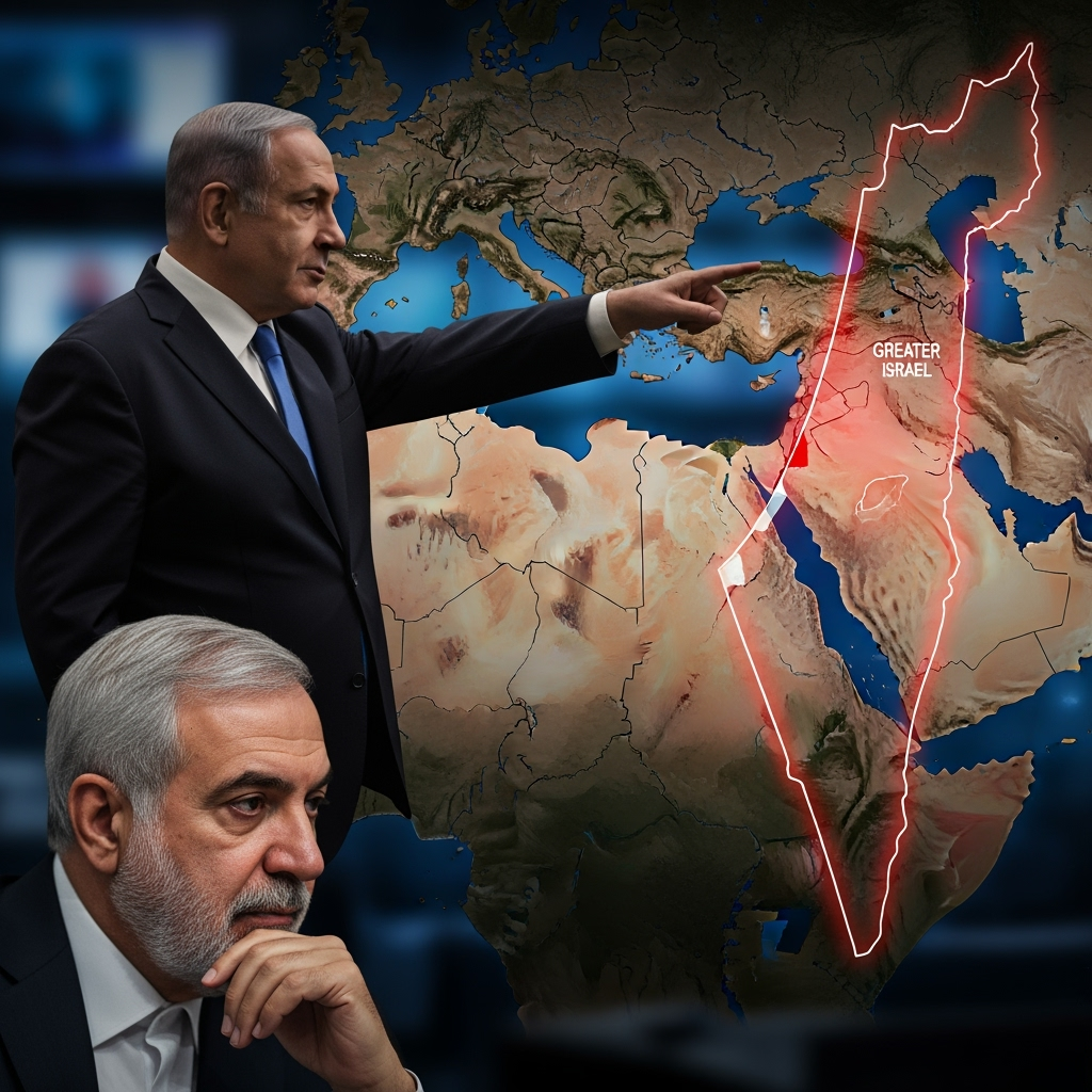 Illustration for: Ghalibaf's Statement on Netanyahu and Greater Israel