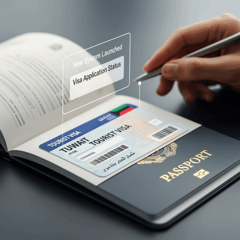 Illustration for: Kuwait Launches New Tourist Visa System