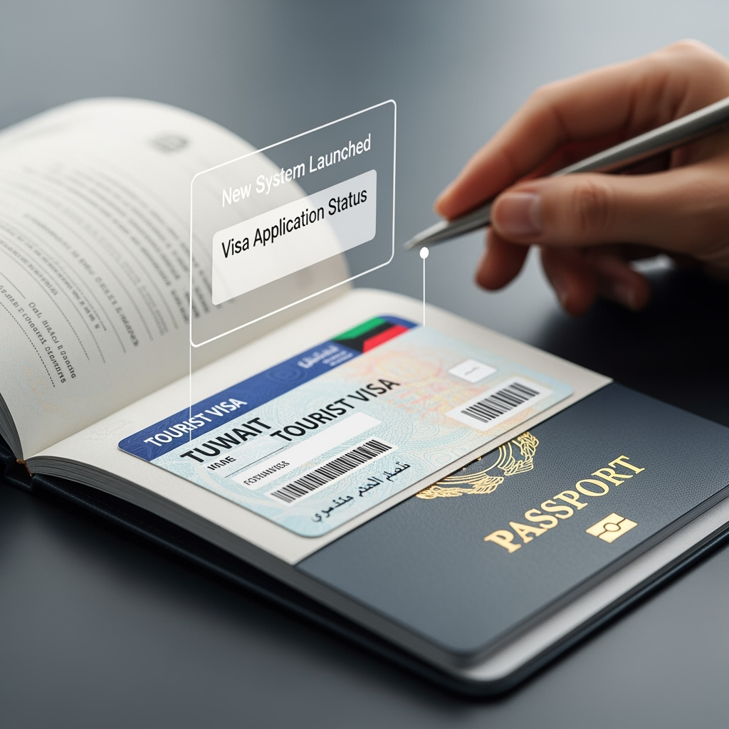 Illustration for: Kuwait Launches New Tourist Visa System