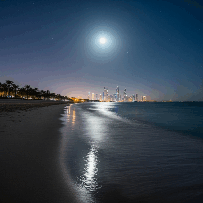 Illustration for: Explore Night Beaches in Abu Dhabi and Dubai