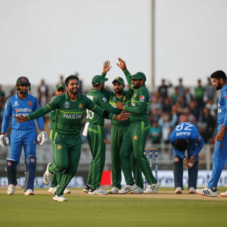 Illustration for: Pakistan Triumphs Over Afghanistan in Tri-series Opener