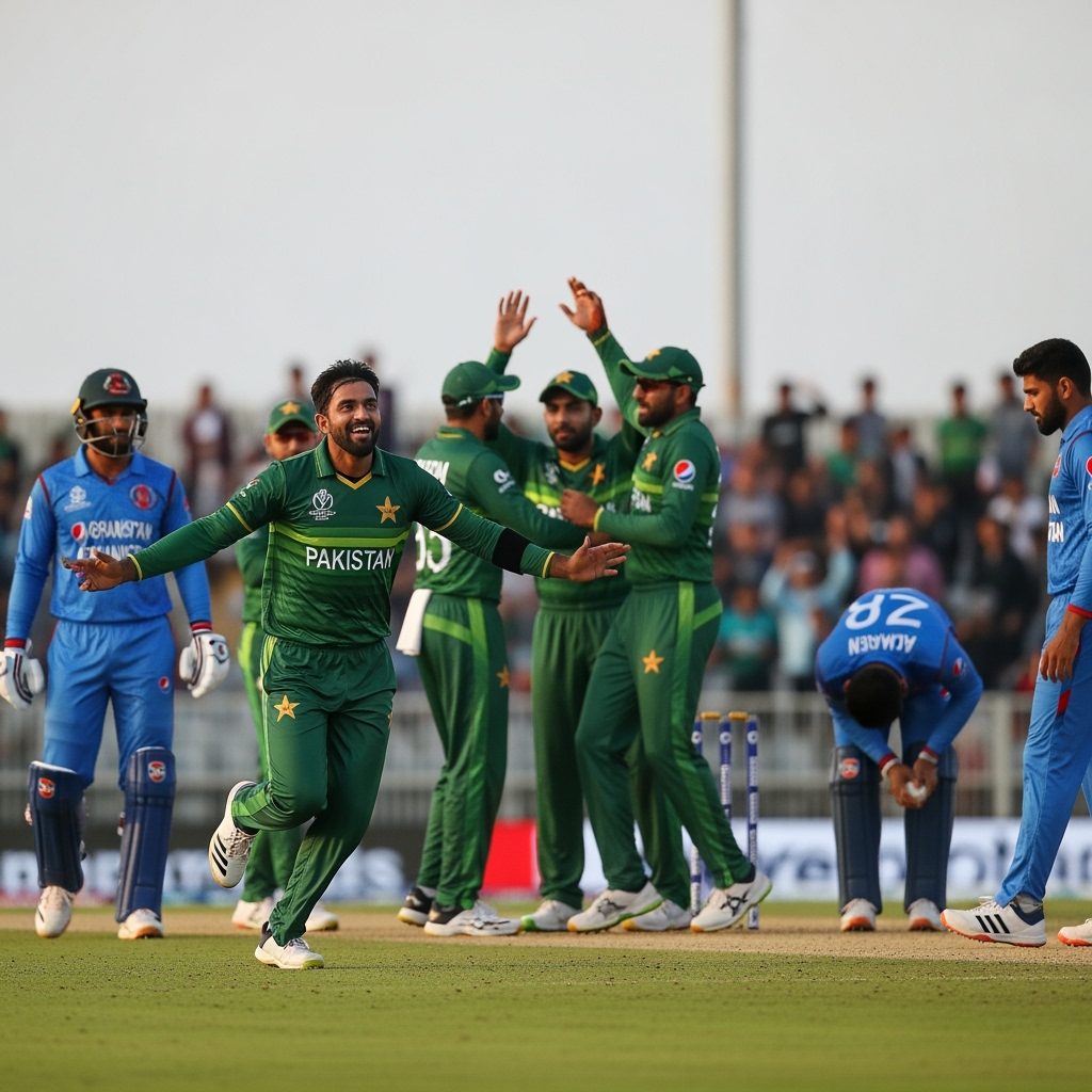 Illustration for: Pakistan Triumphs Over Afghanistan in Tri-series Opener