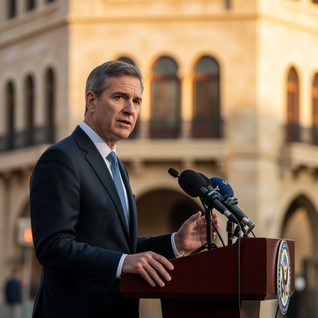 Illustration for: US Envoy's Controversial Remarks in Lebanon