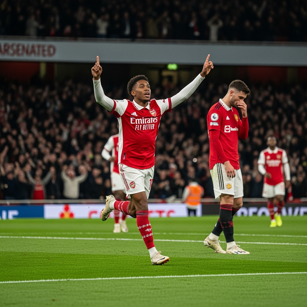 Illustration for: Arsenal Triumphs Over Man Utd in Season Opener