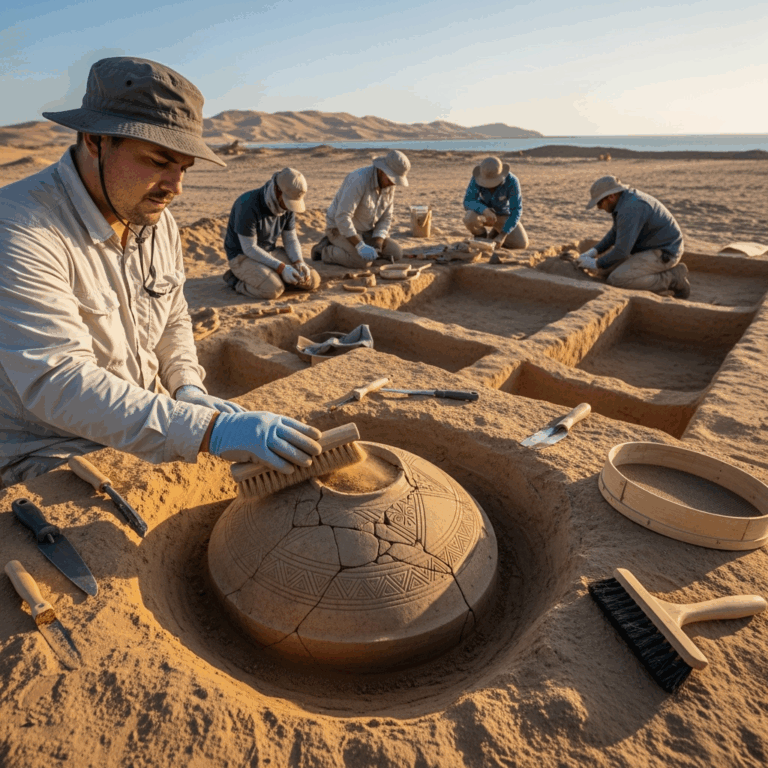 Illustration for: Exciting Archaeological Find on Sir Bani Yas Island