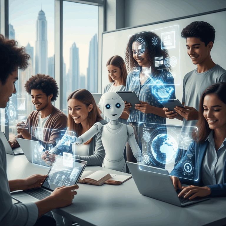 Illustration for: AI Transforming Education for Dubai's Young Learners
