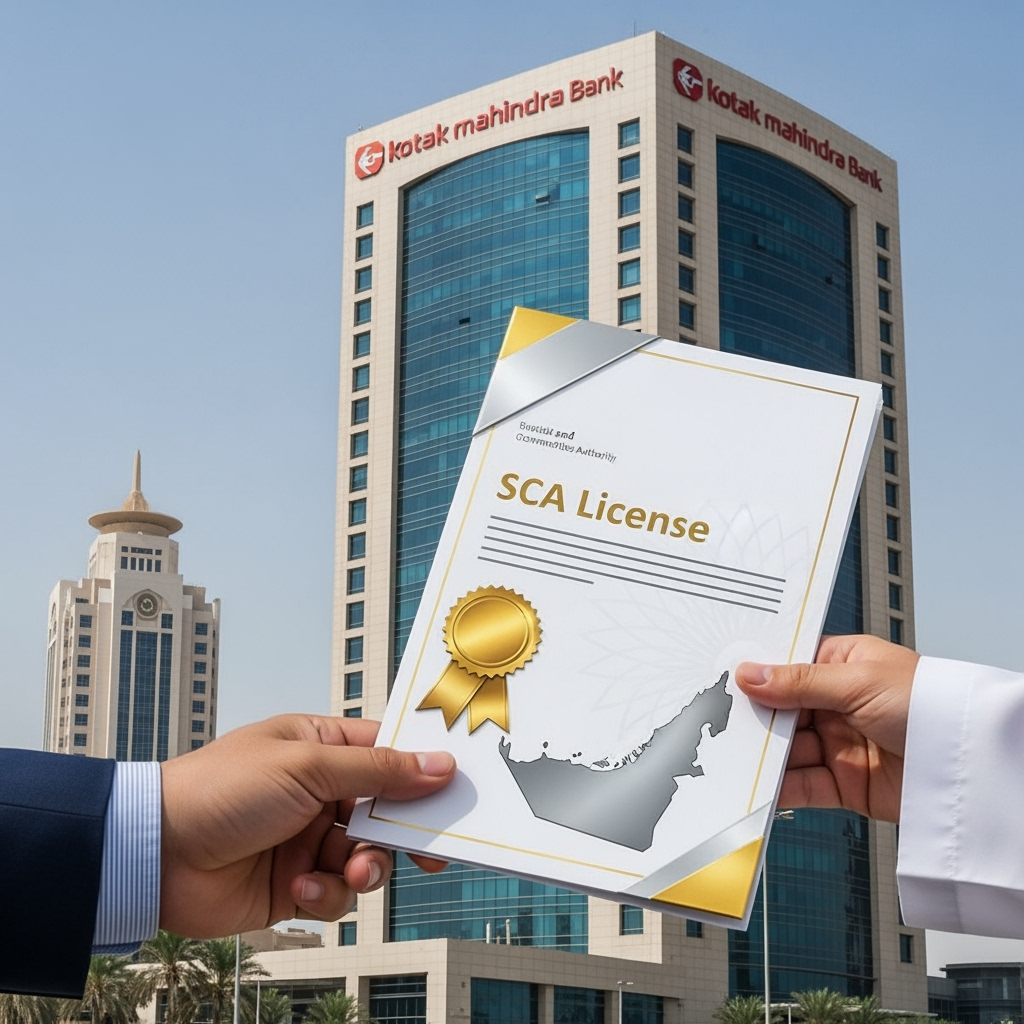 Illustration for: Kotak Mahindra Secures UAE SCA License