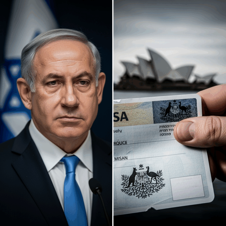 Illustration for: Australia Cancels Israeli Politician's Visa Amid Controversy