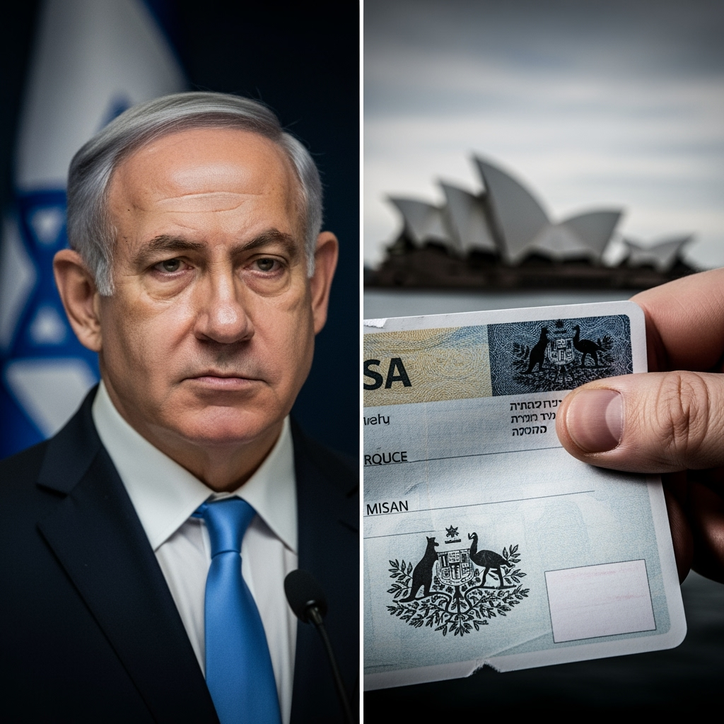 Illustration for: Australia Cancels Israeli Politician's Visa Amid Controversy