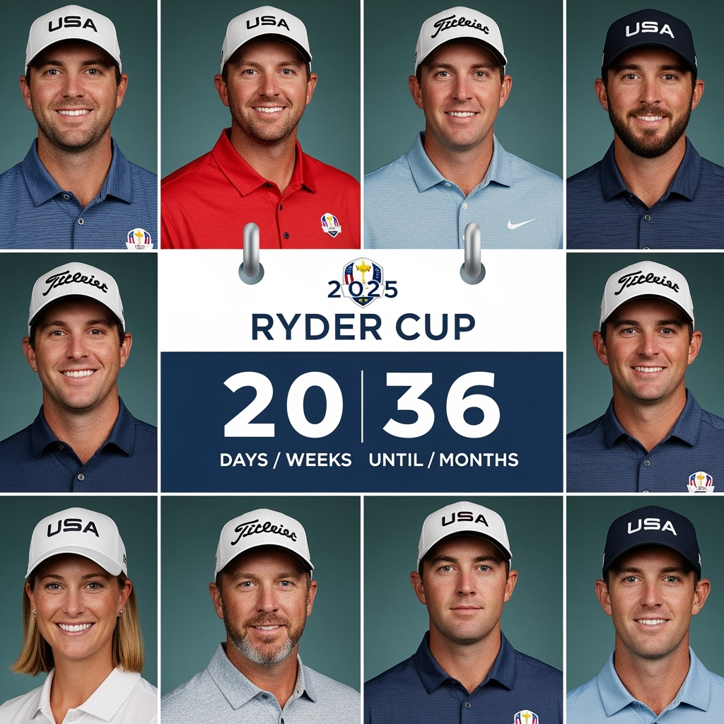 Illustration for: 2025 Ryder Cup Countdown: Team USA's Roster Update