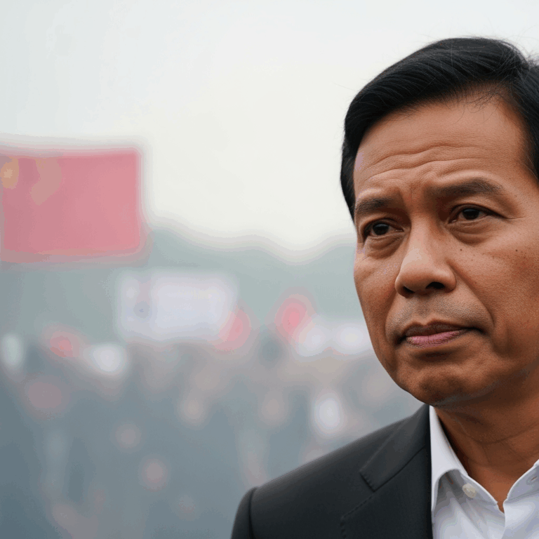 Illustration for: Subianto Cancels China Visit Amid Unrest