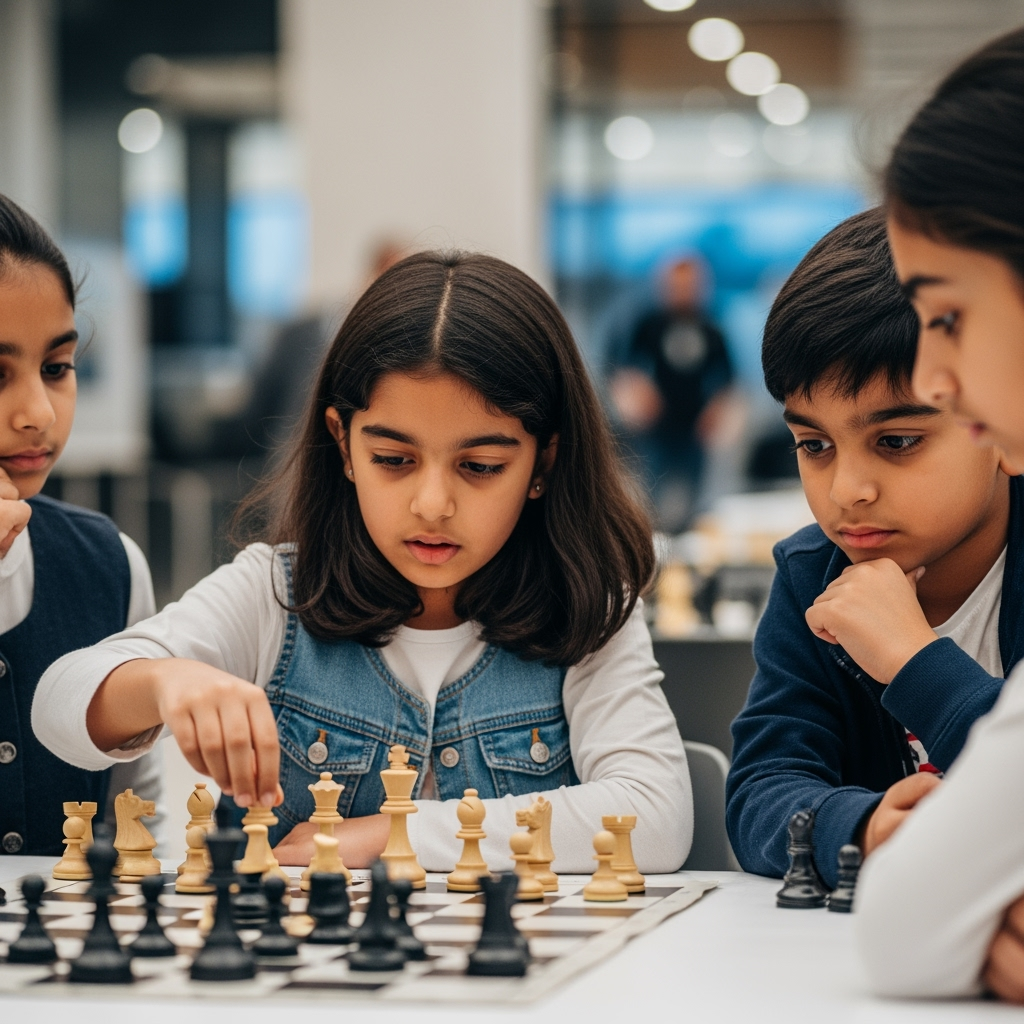 Illustration for: UAE's Young Chess Stars Aim for Grandmaster Titles