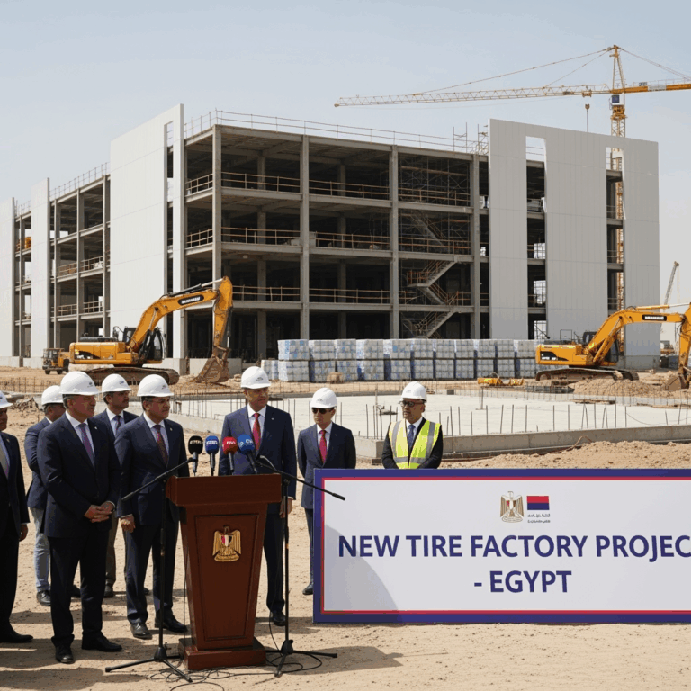 Illustration for: New Tire Factory Project in Egypt Unveiled