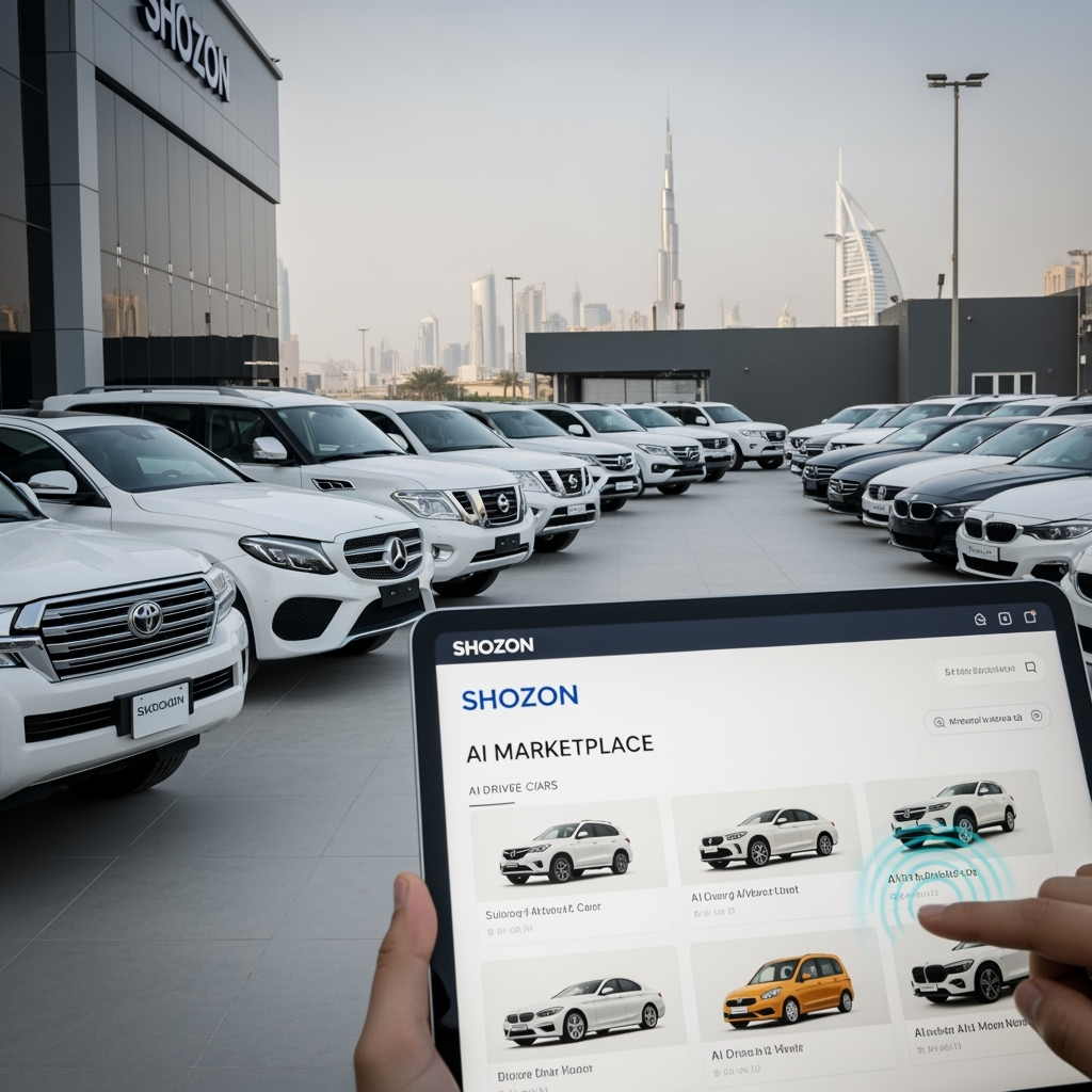 Illustration for: Sell Used Cars in UAE with Shozon's AI Marketplace