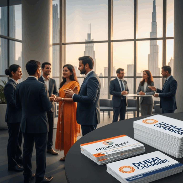 Illustration for: Dubai Chamber Sees Surge in Indian Business Members