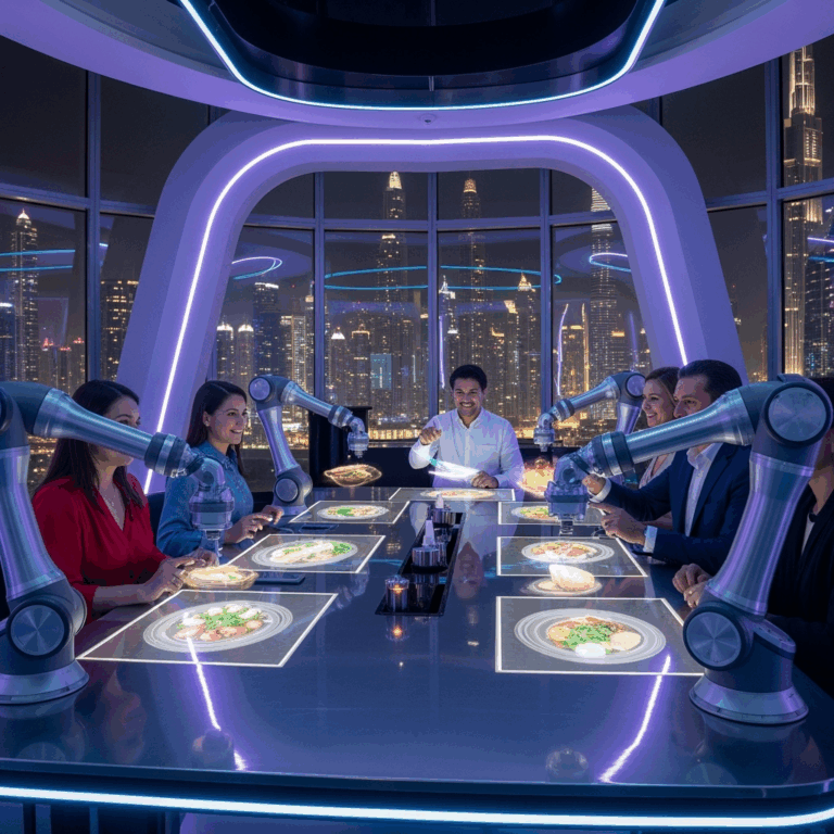 Illustration for: WOOHOO: Dubai's Futuristic Dining Experience