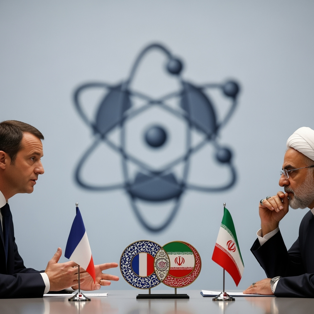 Illustration for: France, Iran Discuss Nuclear Program and Sanctions