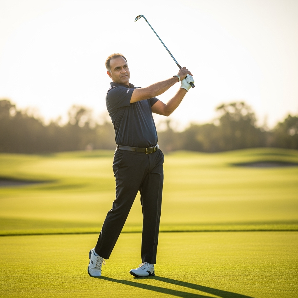 Illustration for: Rishad Moloobhoy: Golf Leader and Innovator
