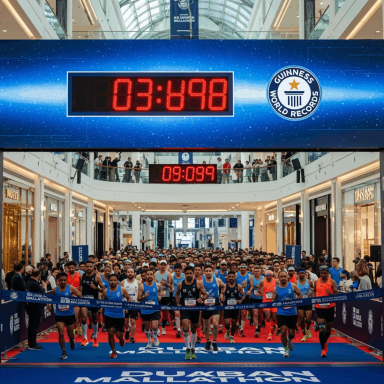 Illustration for: Dubai Mallathon Sets Guinness World Record