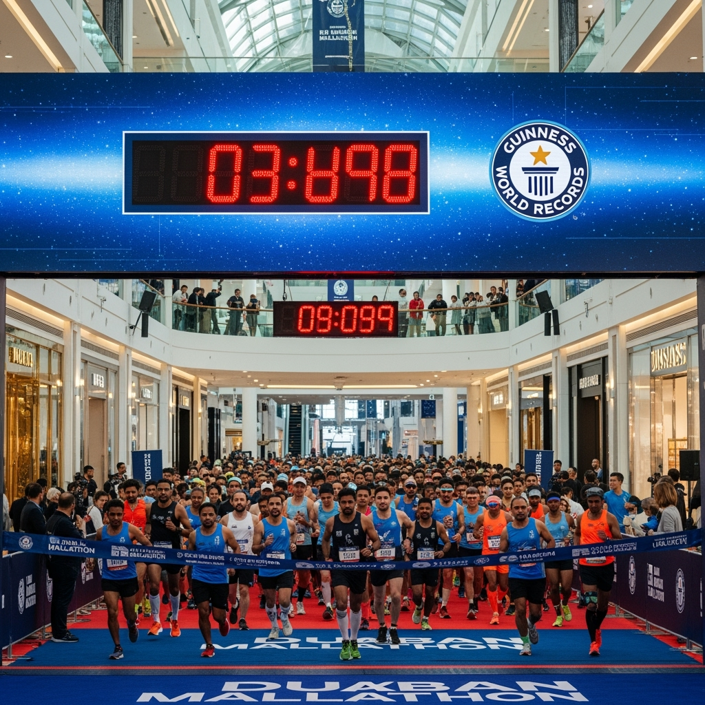 Illustration for: Dubai Mallathon Sets Guinness World Record