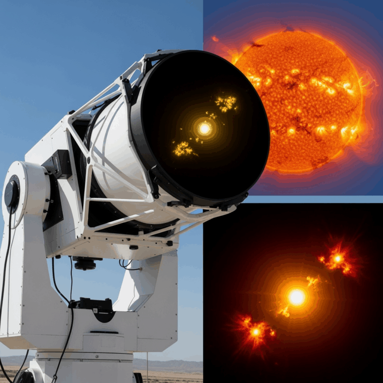 Illustration for: UAE Captures Solar Activity with Specialized Telescope