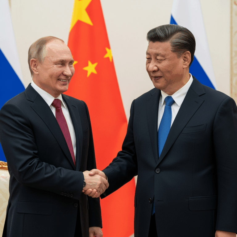 Illustration for: Putin Praises Xi Jinping Before Beijing Visit