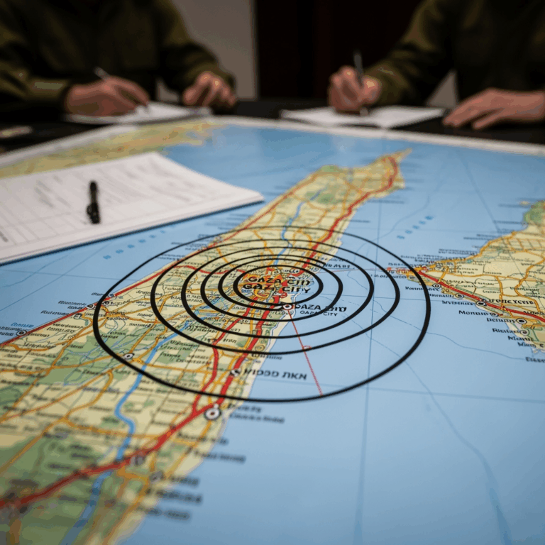 Illustration for: Israeli Plan to Encircle Gaza City