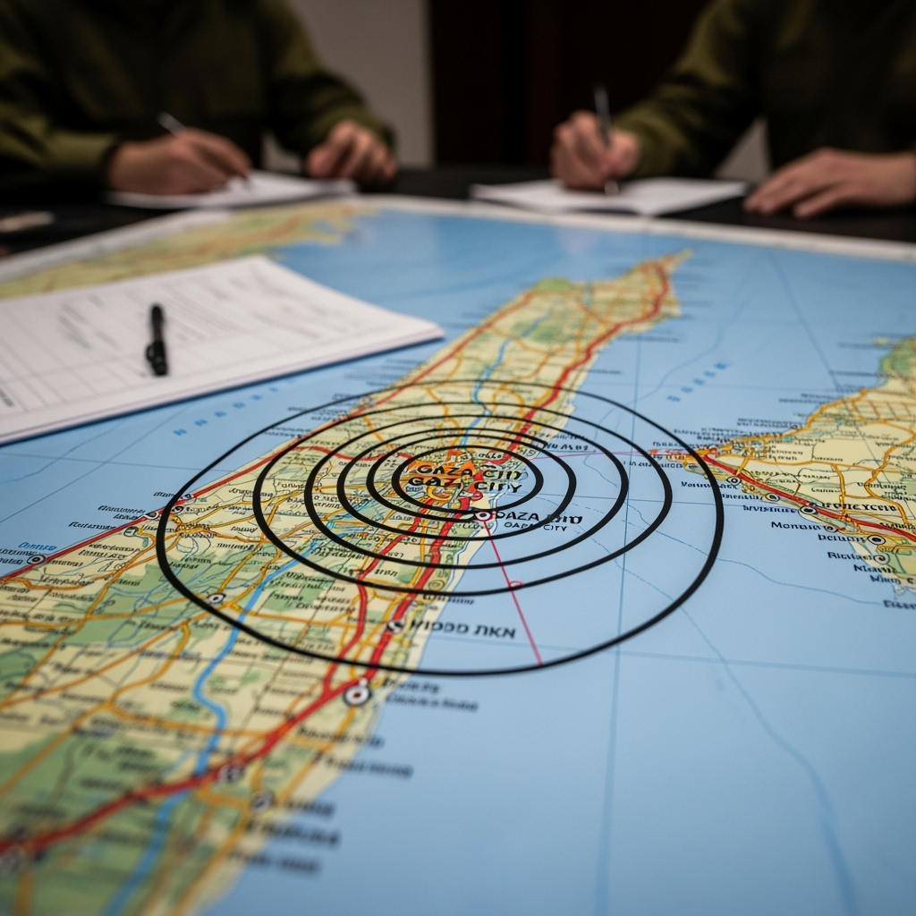 Illustration for: Israeli Plan to Encircle Gaza City