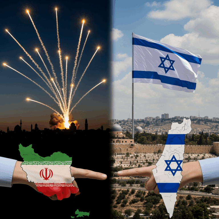 Illustration for: Iran-Israel Conflict: Missile Strikes and Accusations