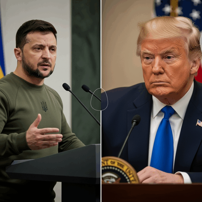 Illustration for: Zelensky Seeks Security Guarantees in Trump Talks