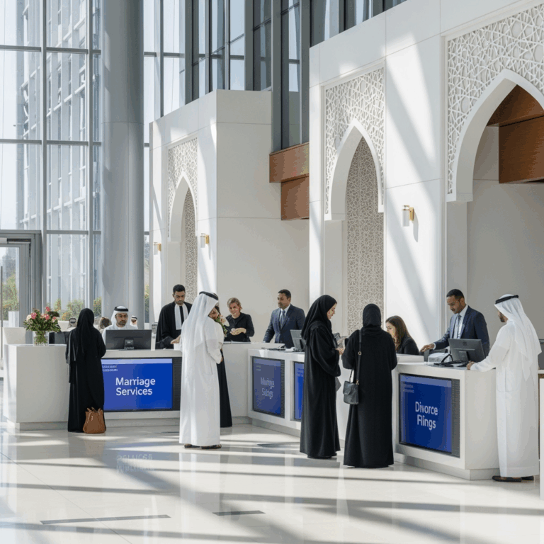Illustration for: Abu Dhabi Family Court: A Global Hub for Marriages and Divorces