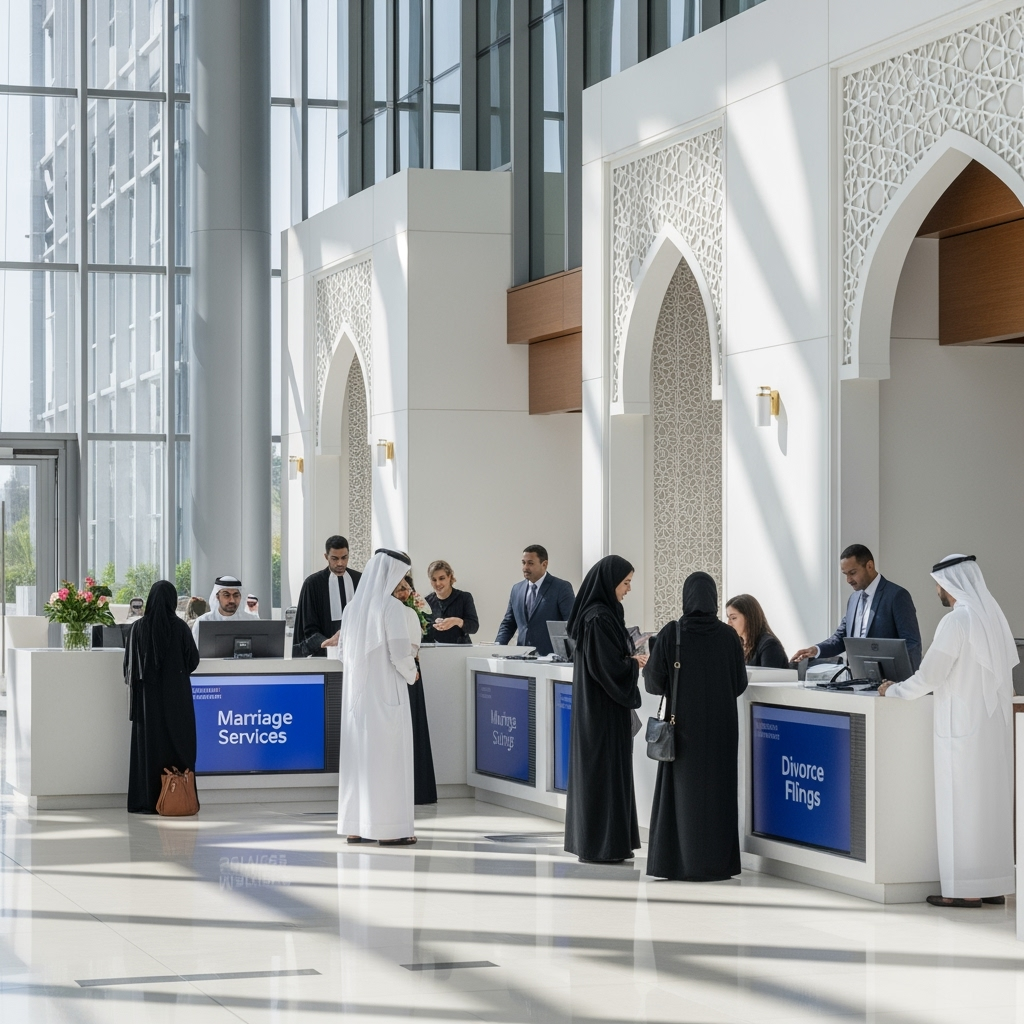 Illustration for: Abu Dhabi Family Court: A Global Hub for Marriages and Divorces