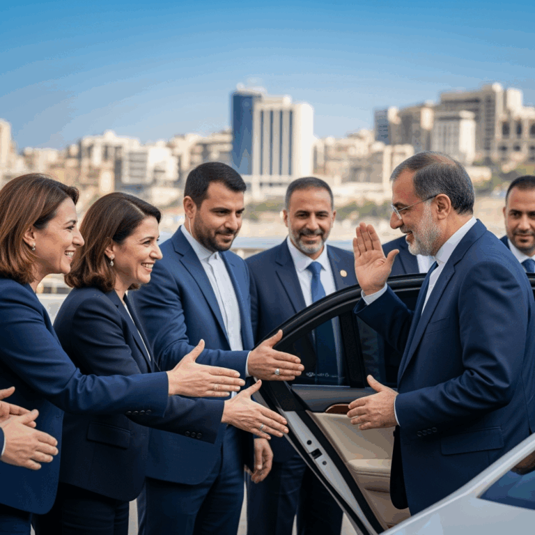 Illustration for: Warm Welcome for Iranian Official in Lebanon