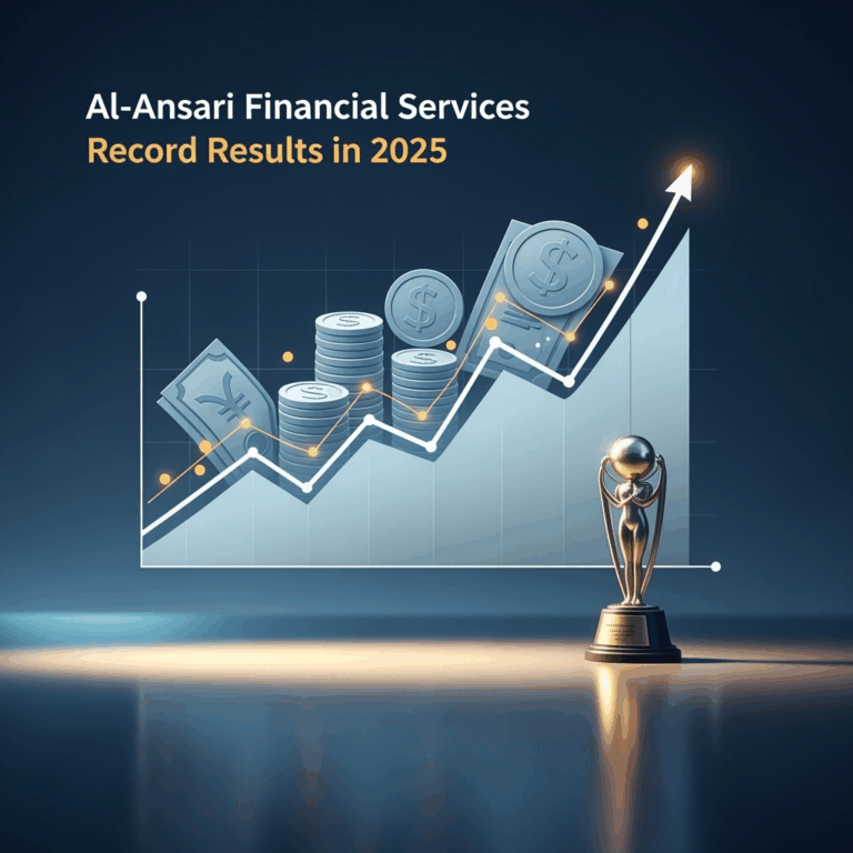 Illustration for: نتائج قياسية للأنصاري للخدمات المالية في 2025