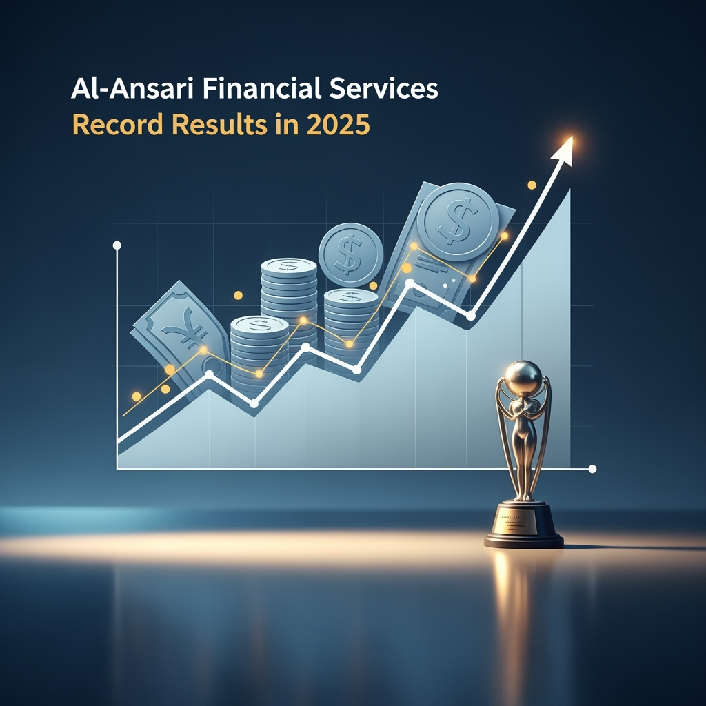 Illustration for: نتائج قياسية للأنصاري للخدمات المالية في 2025