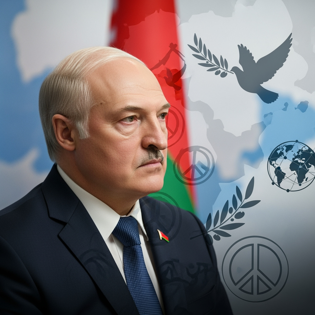 Illustration for: Lukashenko on War and Peace Plans