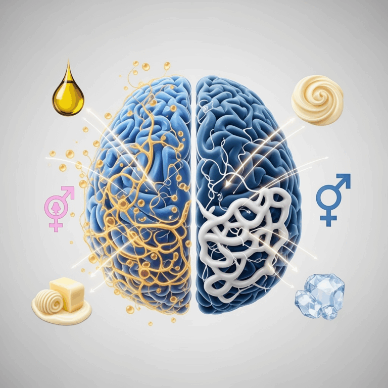 Illustration for: Role of Fats in Alzheimer's: Gender Differences