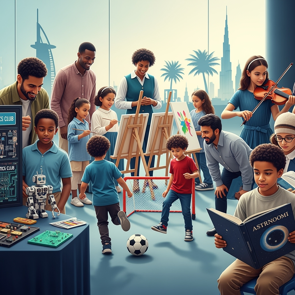 Illustration for: اختيار الأنشطة اللاصفية في دبي: نصائح للآباء